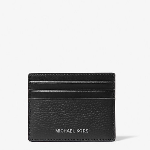 Michael Kors Cooper Pebbled Leather Tall Card Case - Picture 1 of 5